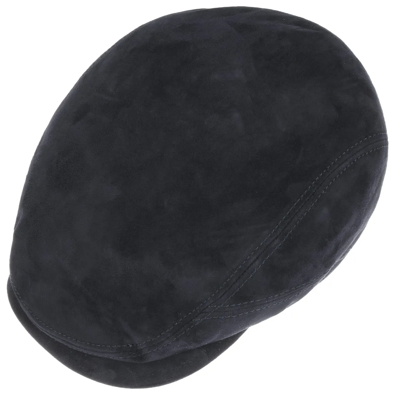 Goat Suede Flat Cap by Stetson