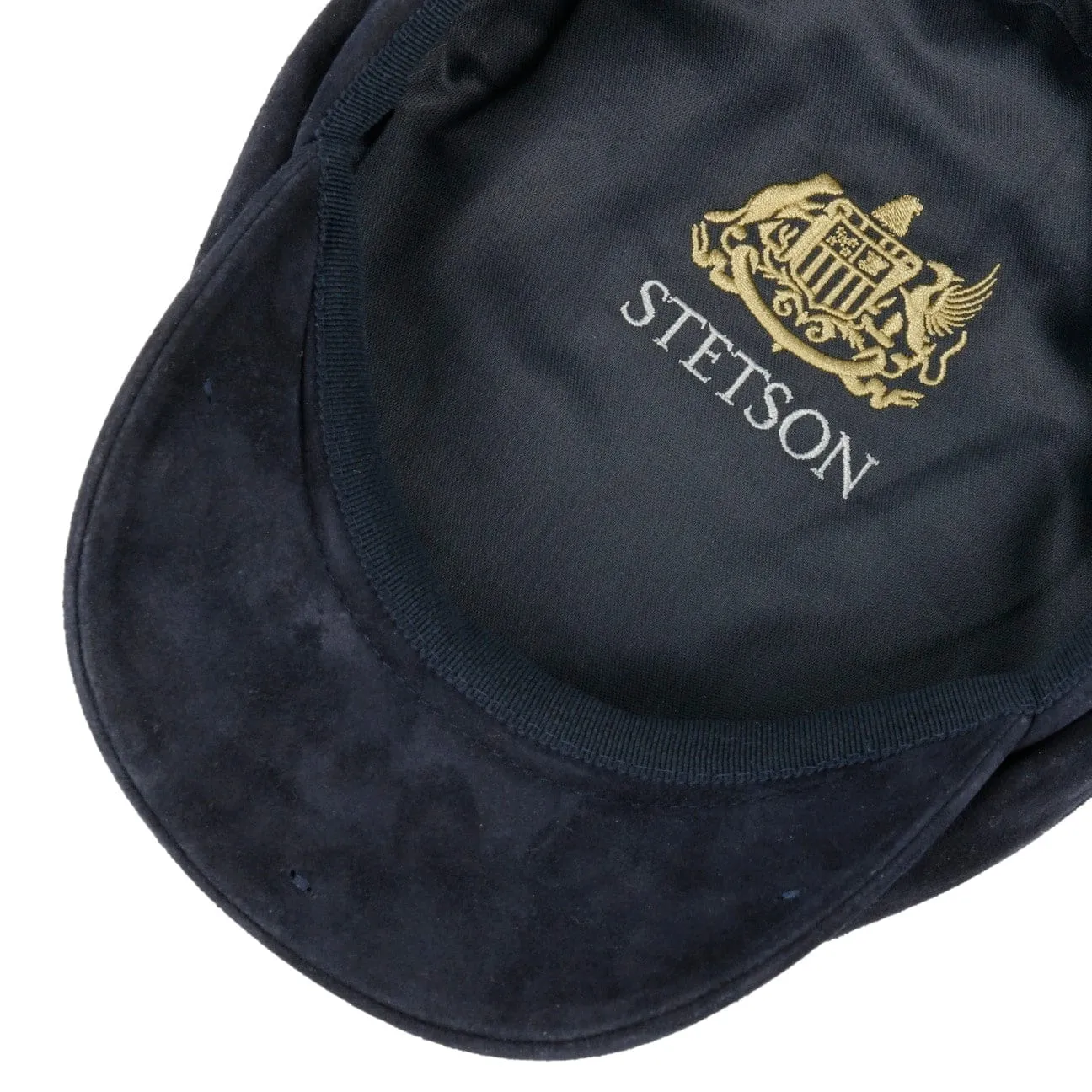 Goat Suede Flat Cap by Stetson