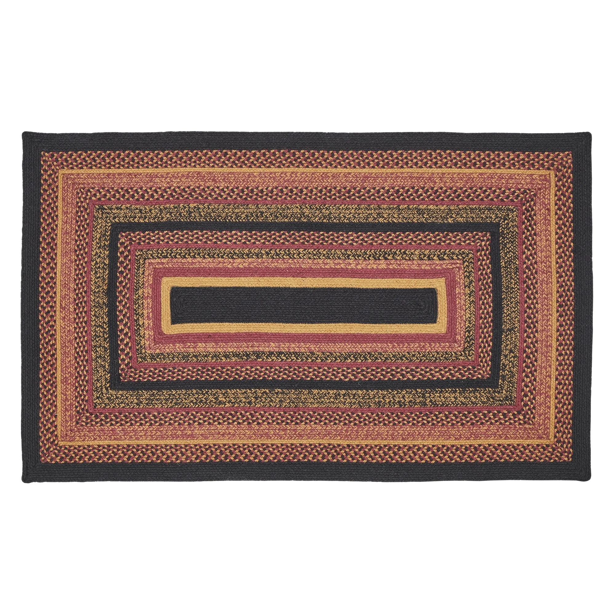 Heritage Farms Rectangle Braided Rug 36x60" - with Pad