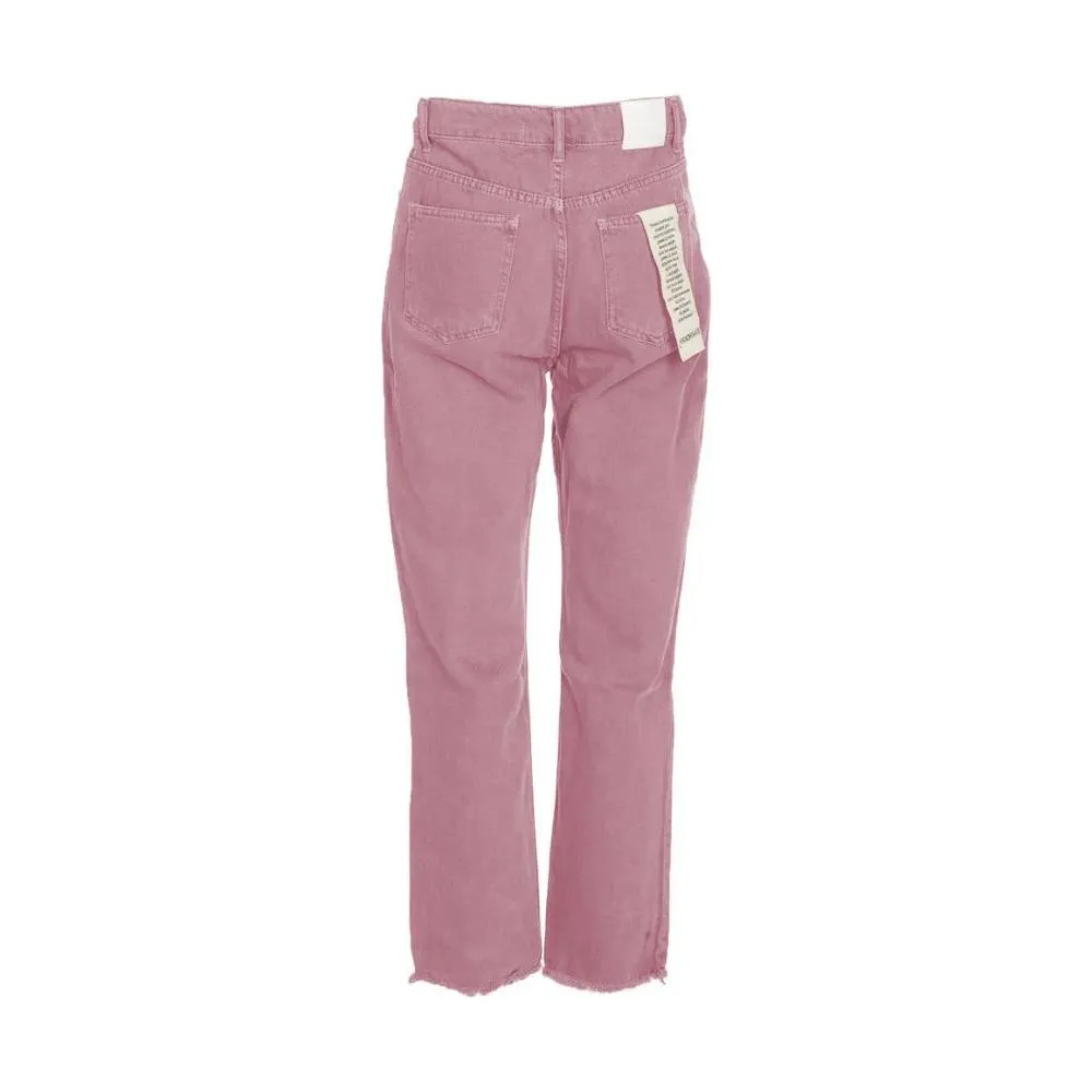 Hinnominate Chic Pink Raw Cut Bottom Jeans