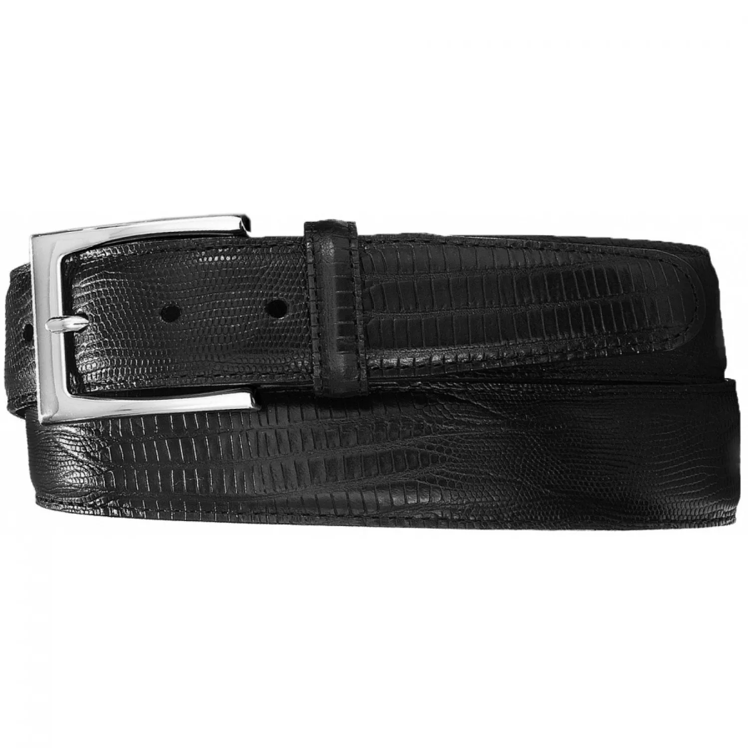 Men's Brighton | Toledo Lizard Belt | Black