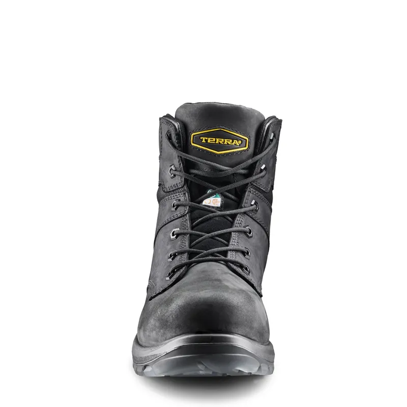 Men's Terra Black Byrne 6" Waterproof Work Boot 839BBK