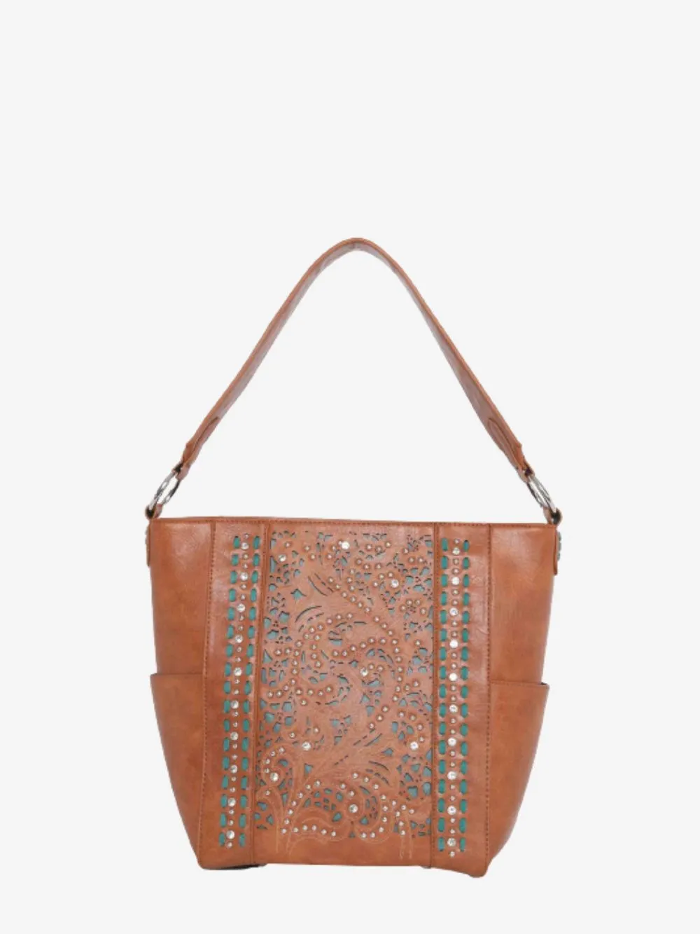 Montana West Vintage Floral Cut-Out Hobo