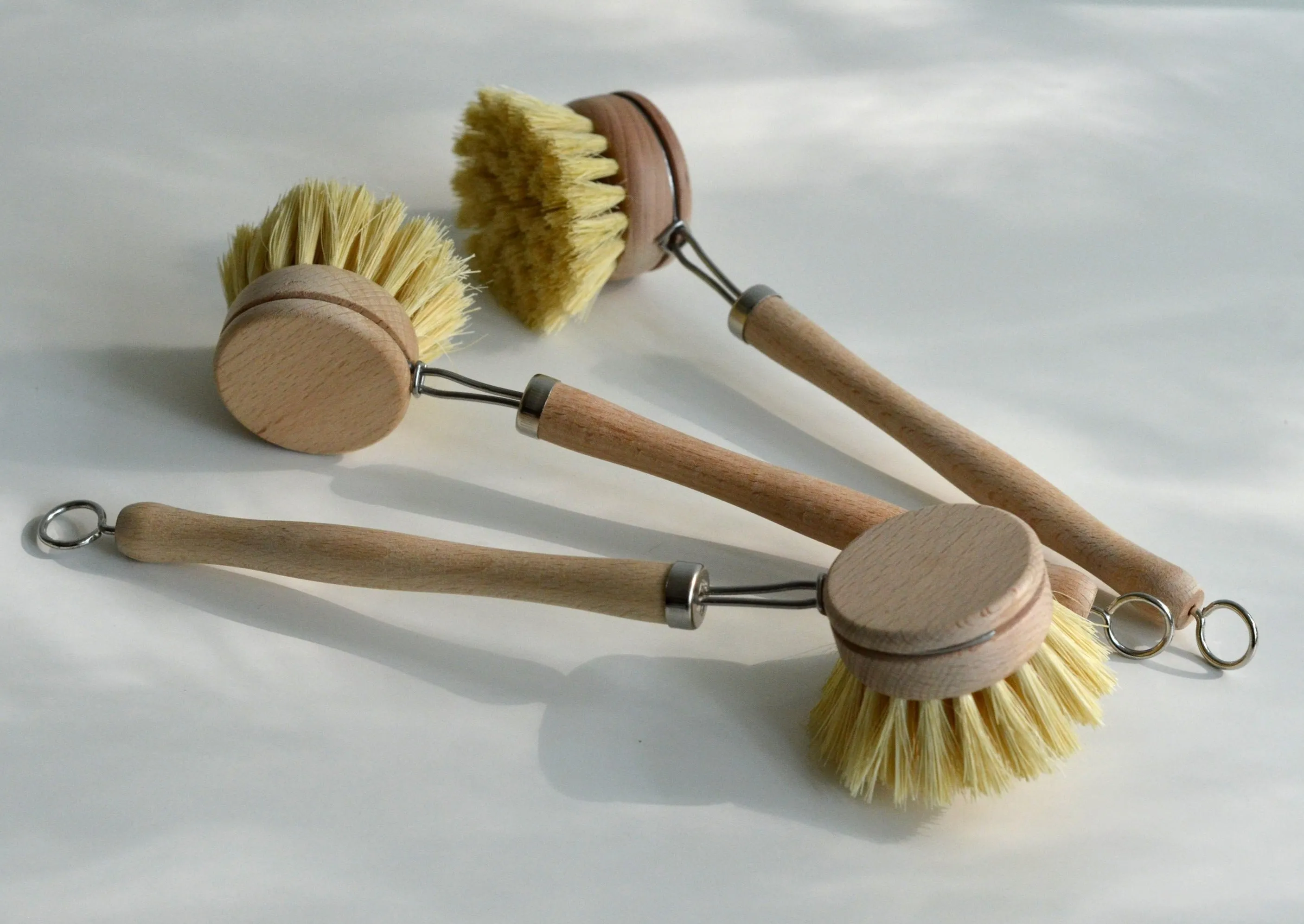 Natural Wood Dish Brush with handle