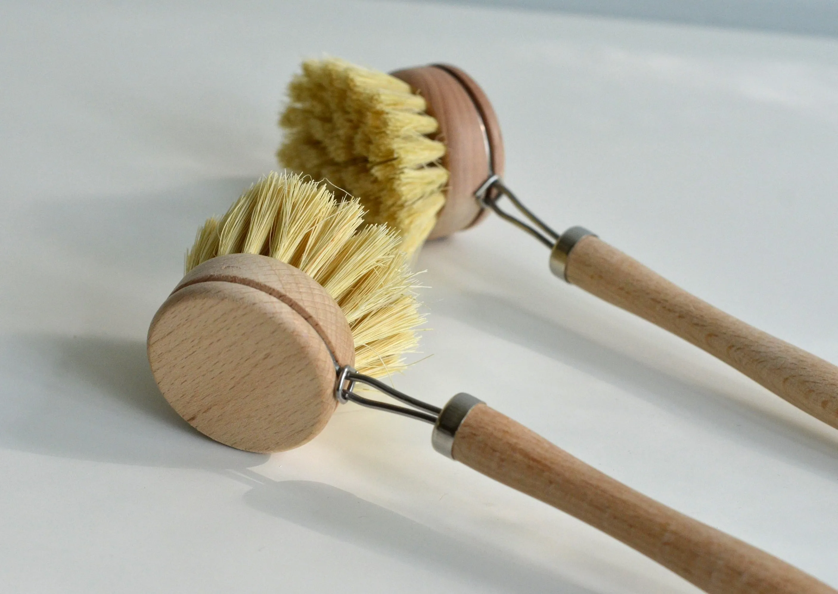 Natural Wood Dish Brush with handle