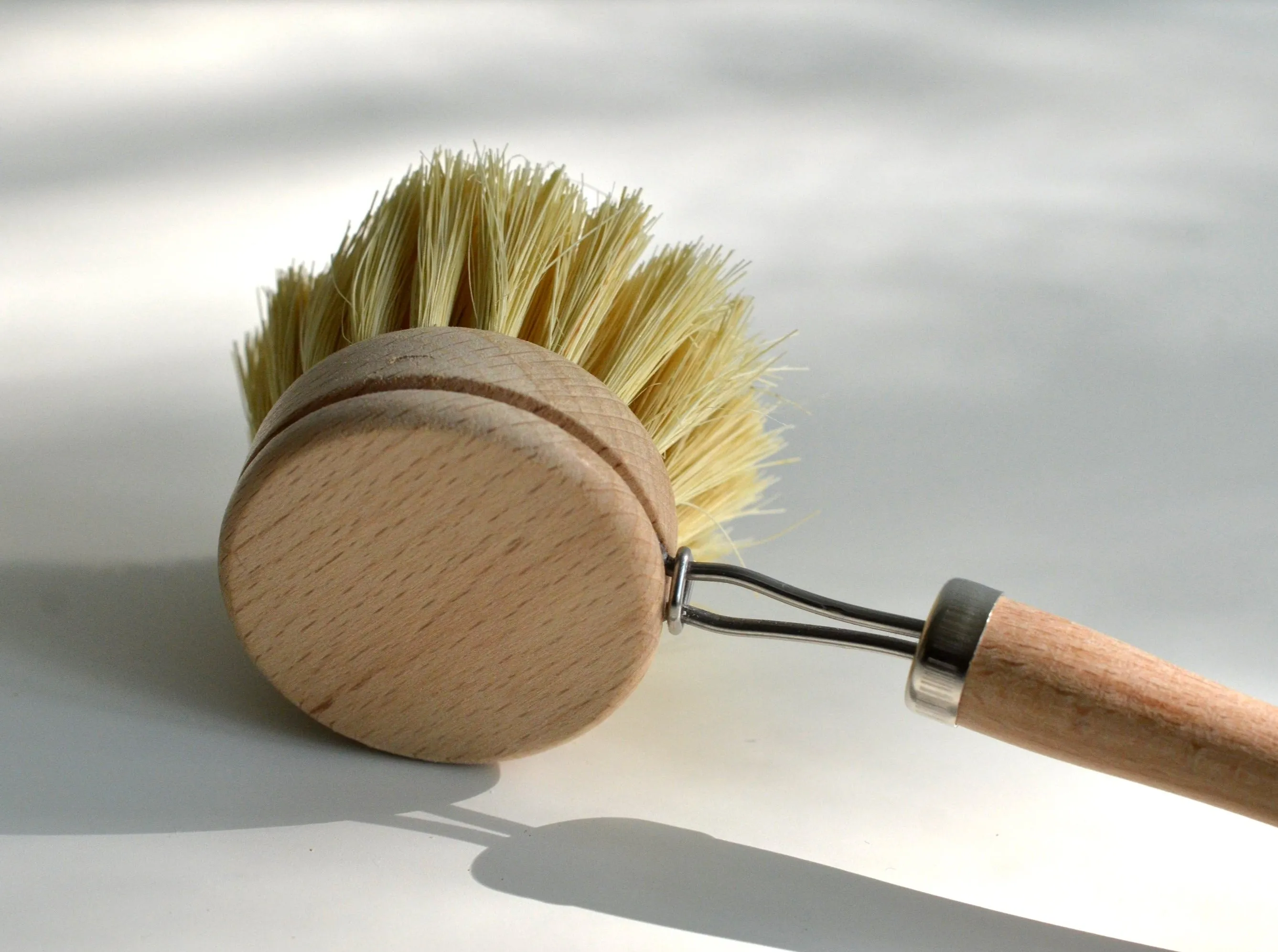 Natural Wood Dish Brush with handle