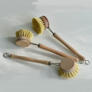 Natural Wood Dish Brush with handle