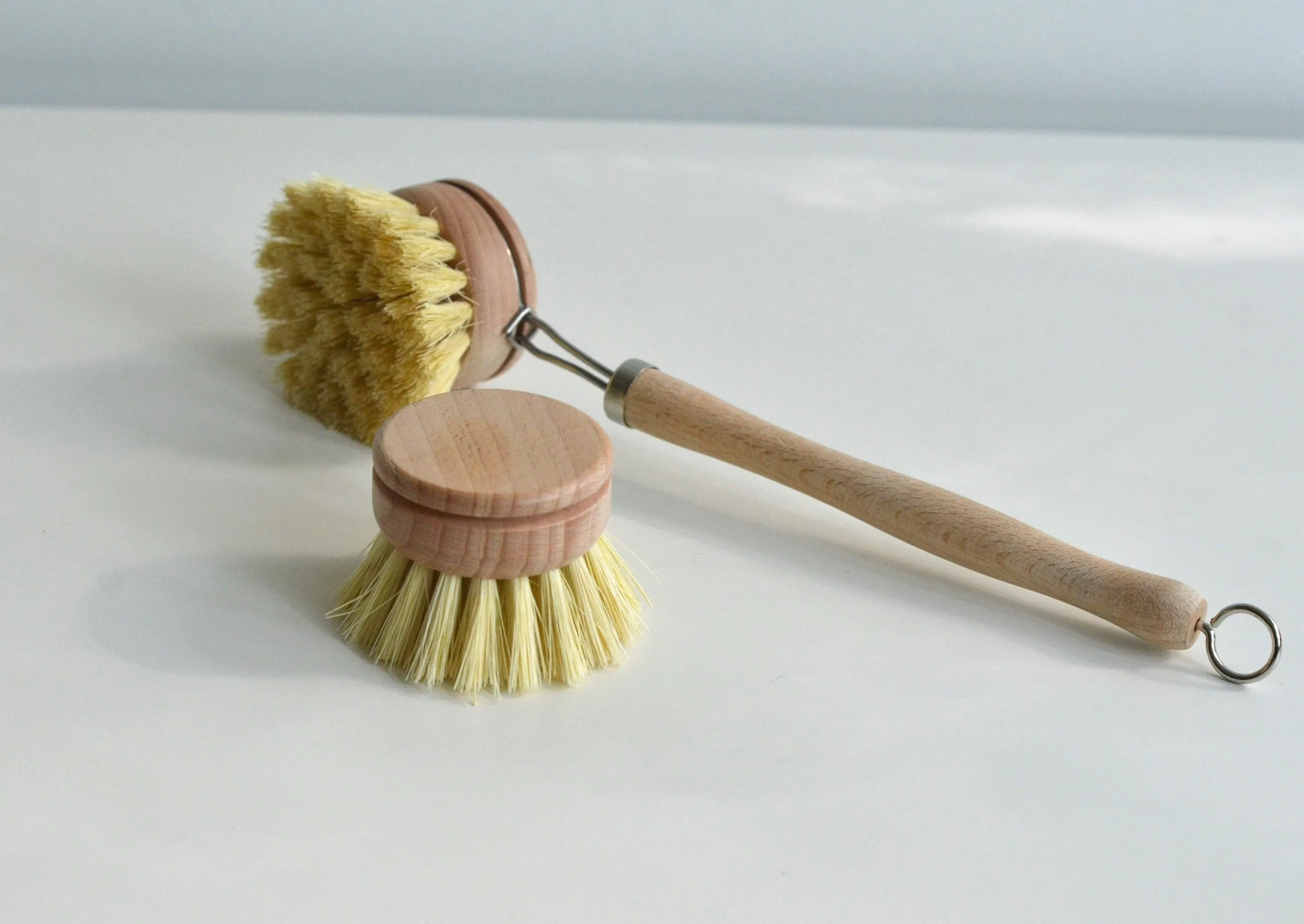 Natural Wood Dish Brush with handle