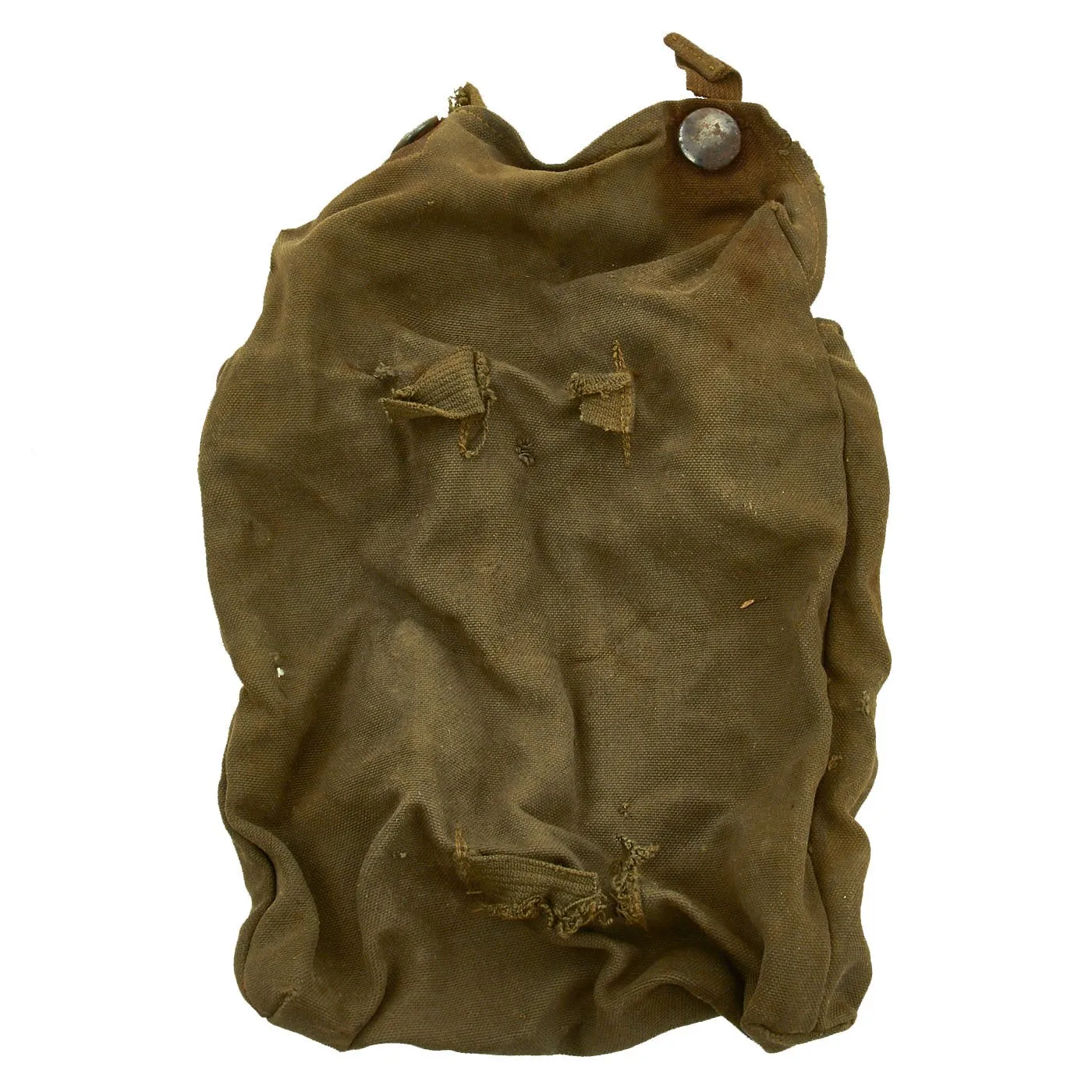 Original German WWII Normandy Camouflage Gas Mask Canister