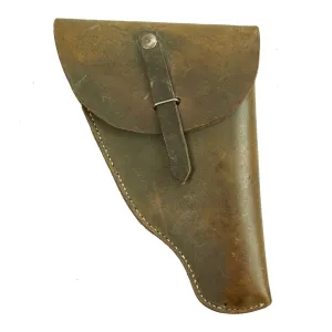 Original Italian WWII Leather Holster for the Model 1900 Flare Signal Pistol