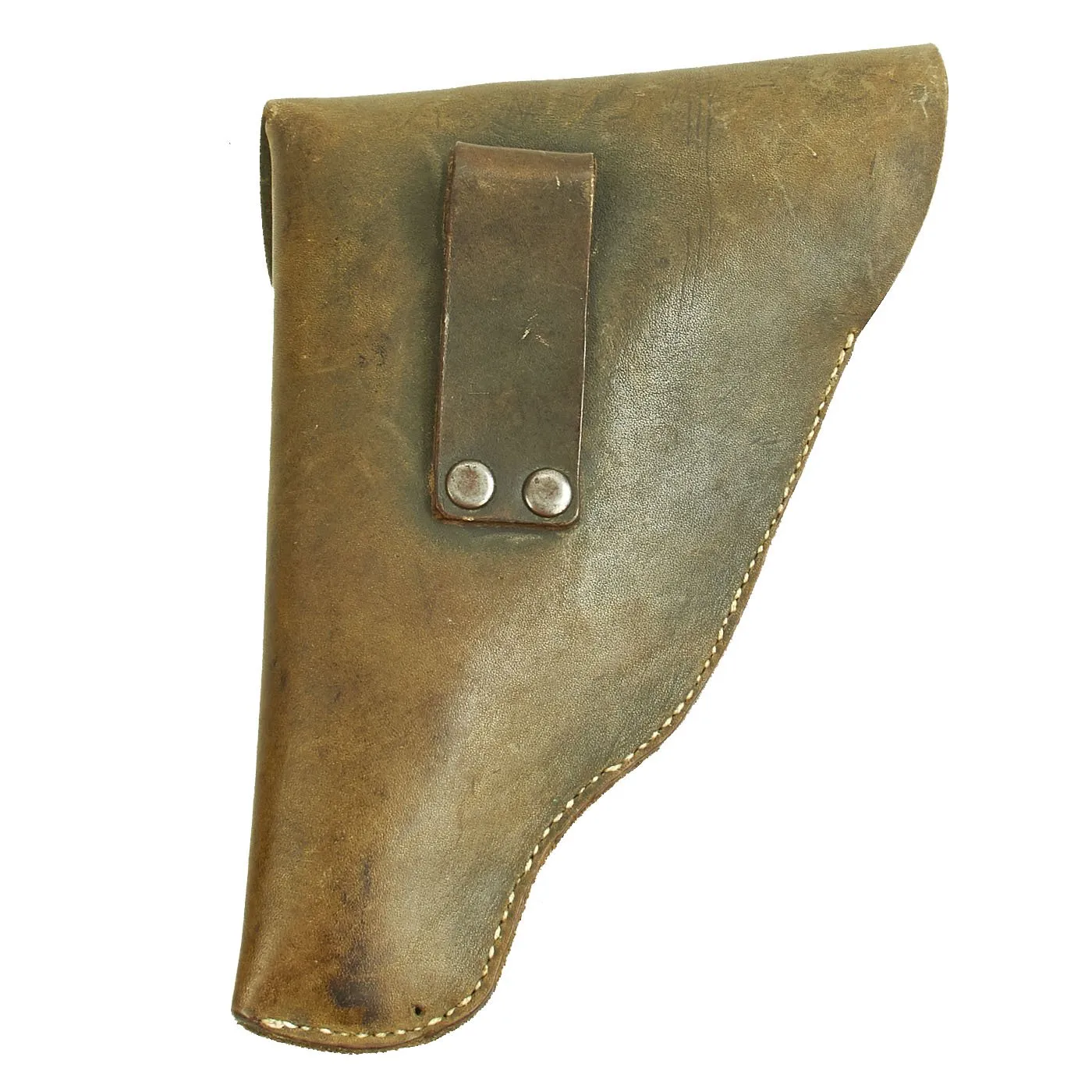 Original Italian WWII Leather Holster for the Model 1900 Flare Signal Pistol