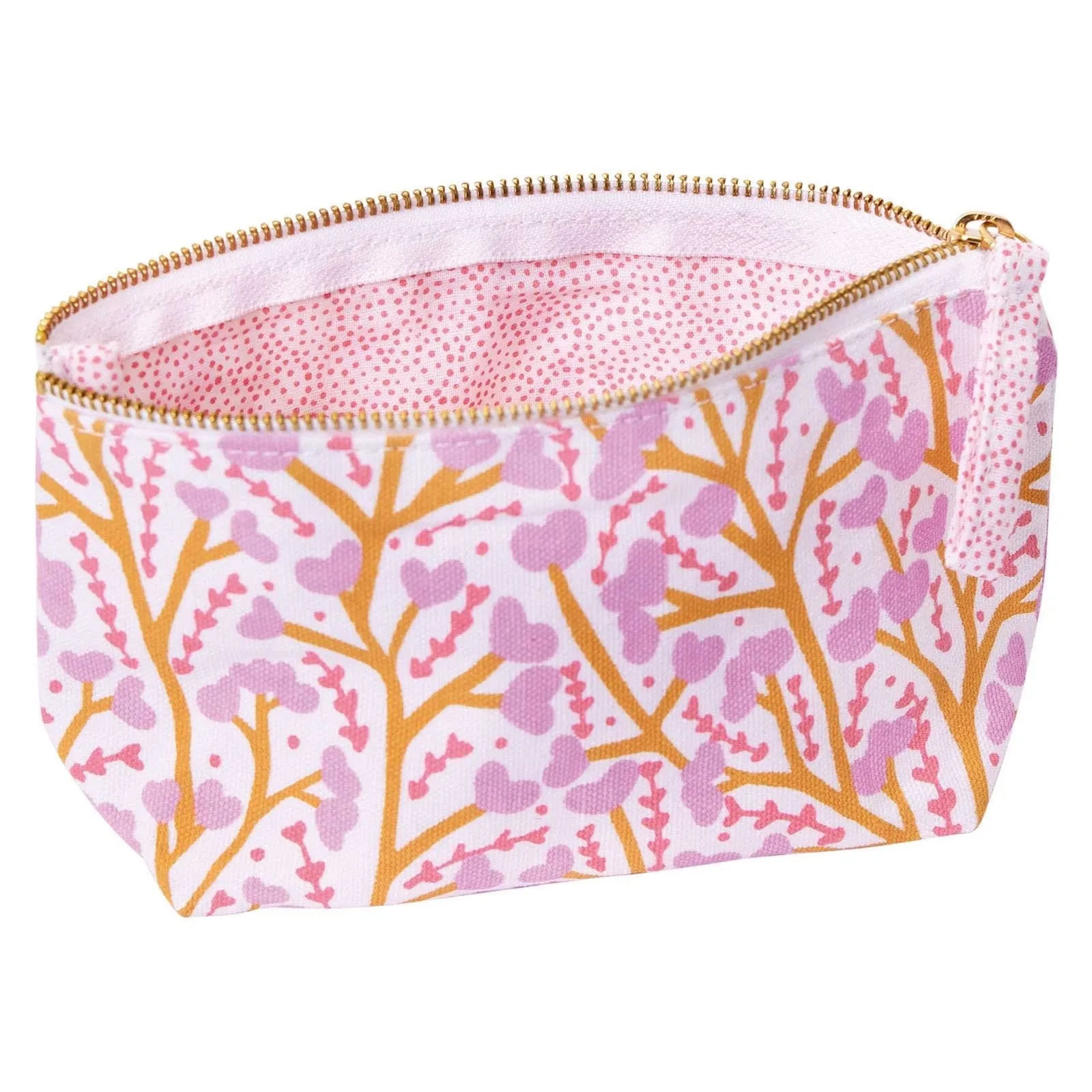 Petals Pink  Small Relaxed Pouch