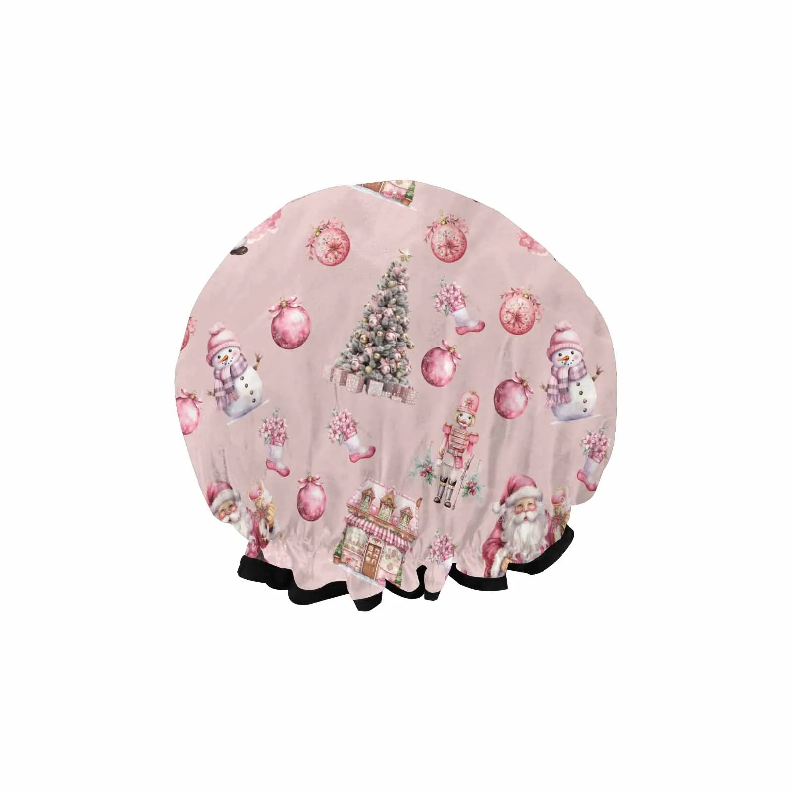 Pink Chirstmas 50  Shower Cap