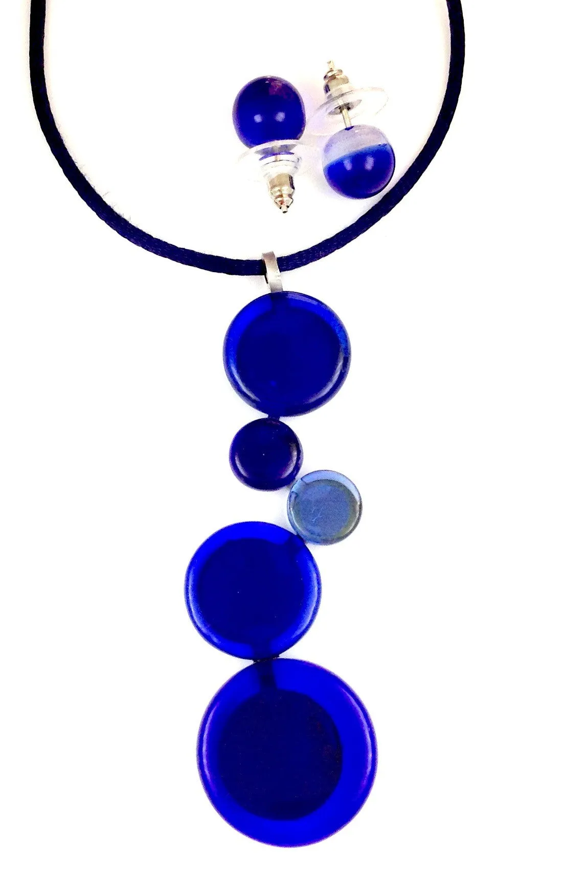 POP! Glass Necklace - Navy