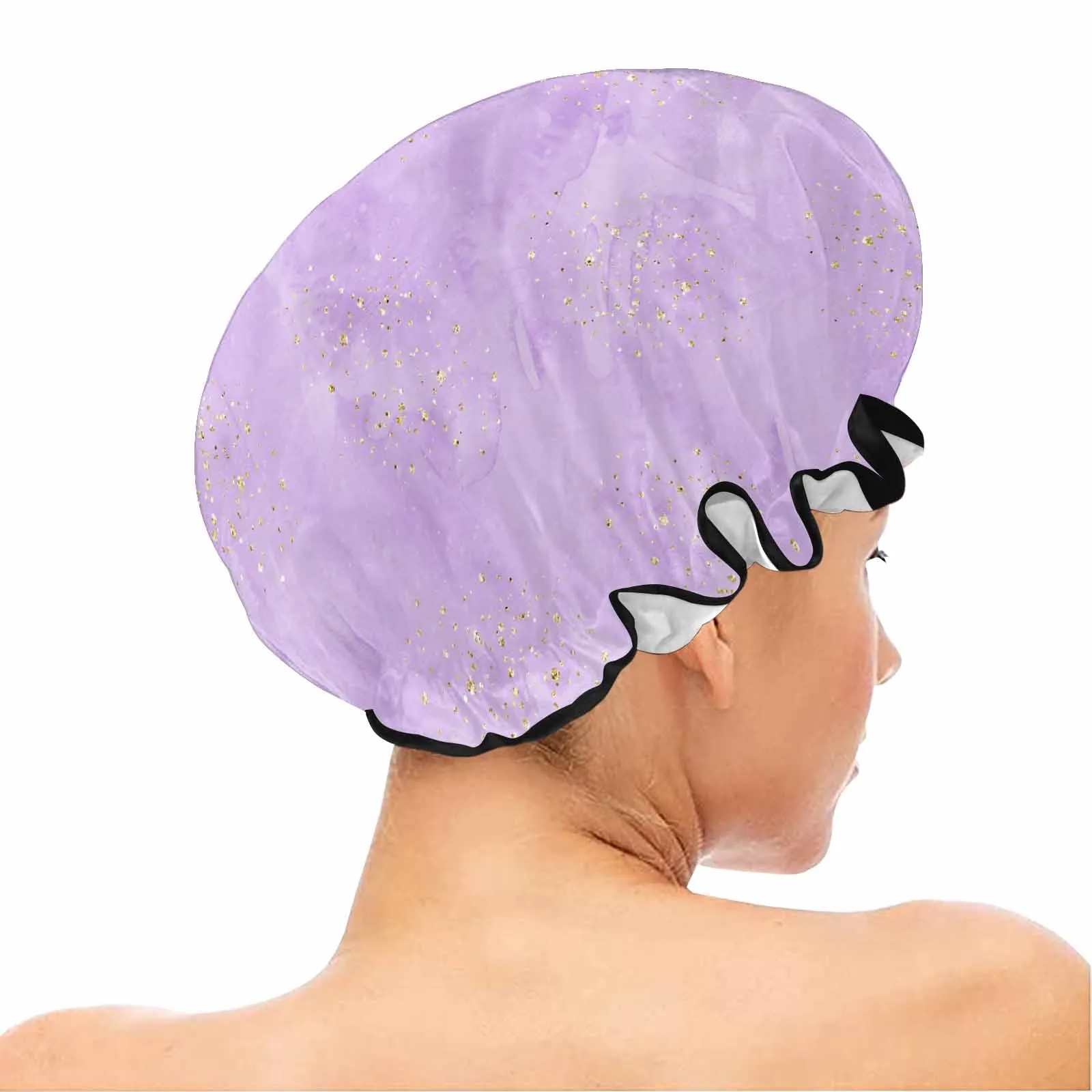 Purple  Shower Cap