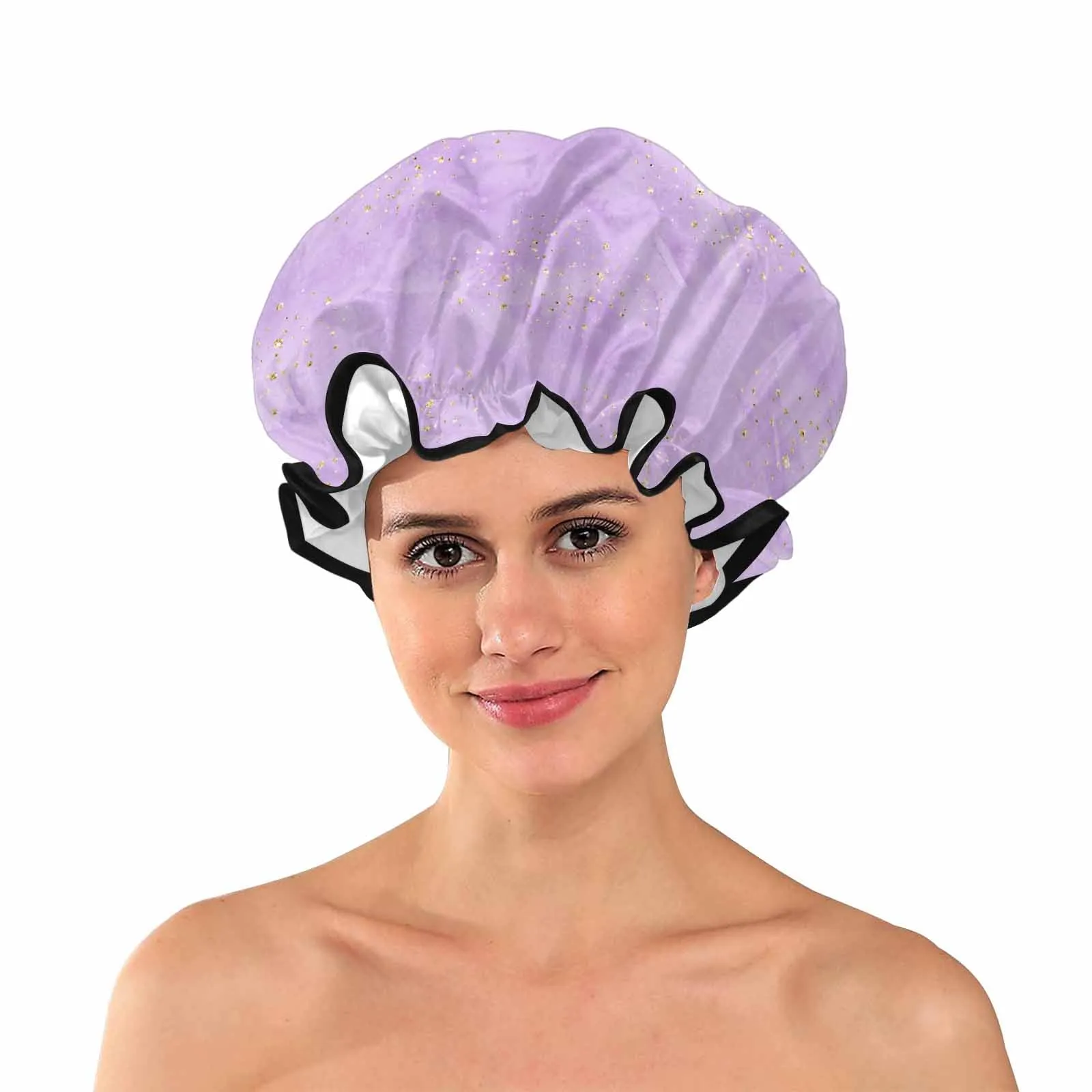 Purple  Shower Cap