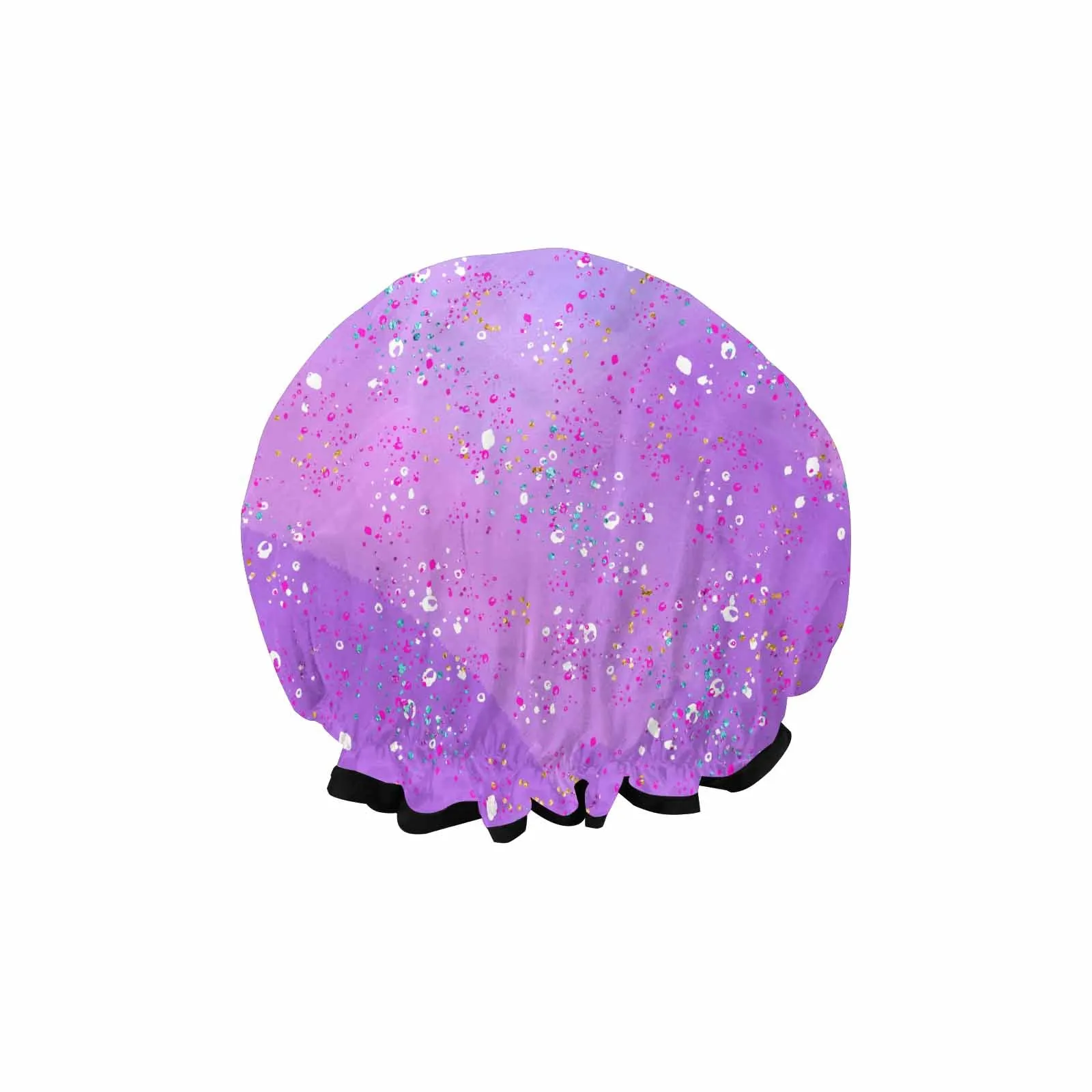 Purple Splash  Shower Cap