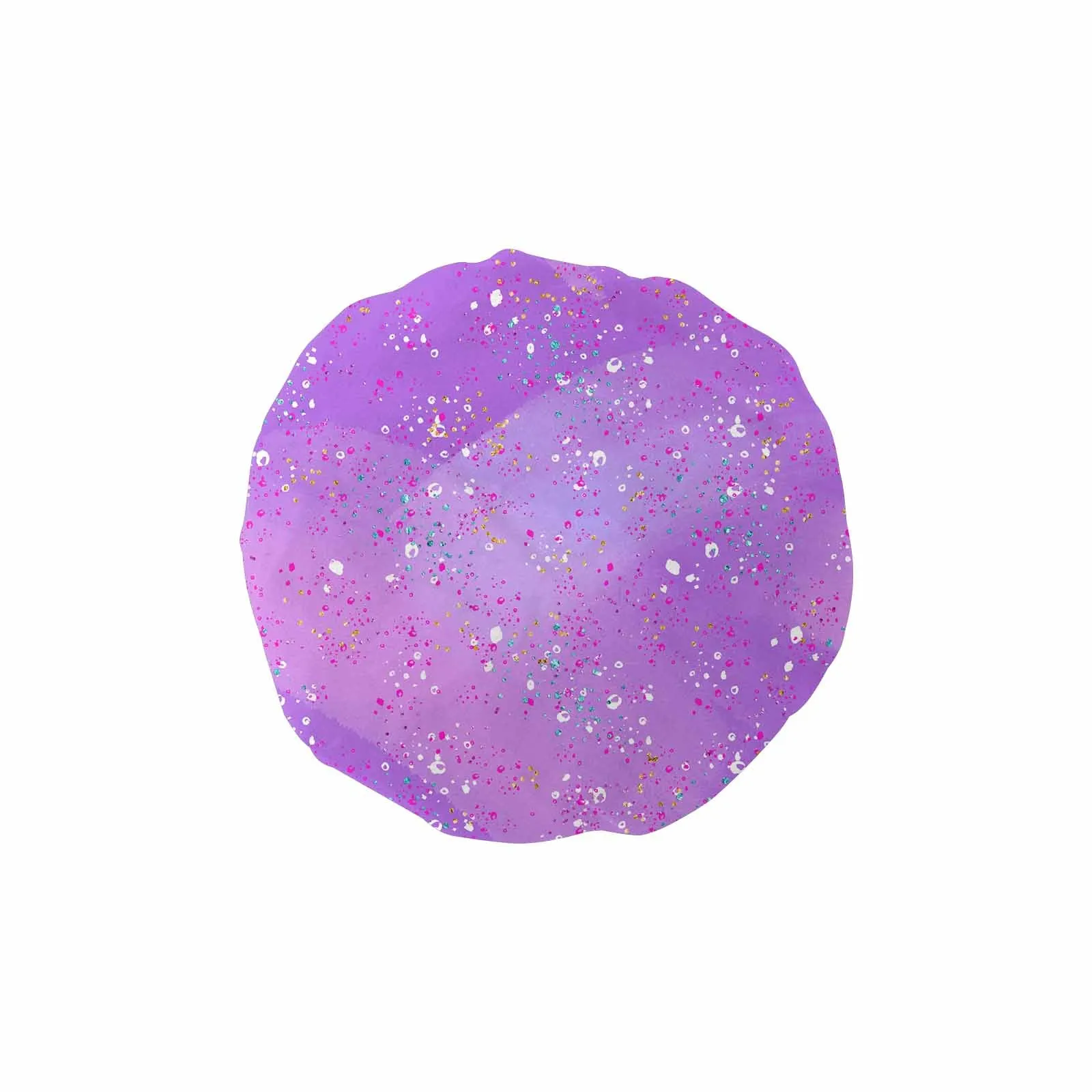 Purple Splash  Shower Cap