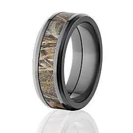 RealTree Max 4 Camo Rings, Men's Black Camo Bands