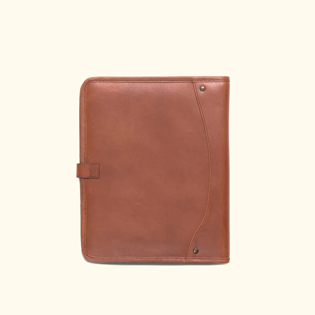 Roosevelt Leather Travel Padfolio | Amber Brown