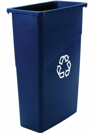 RUBBERMAID SLIM JIM 23gal RECYCLING CONT. BLUE