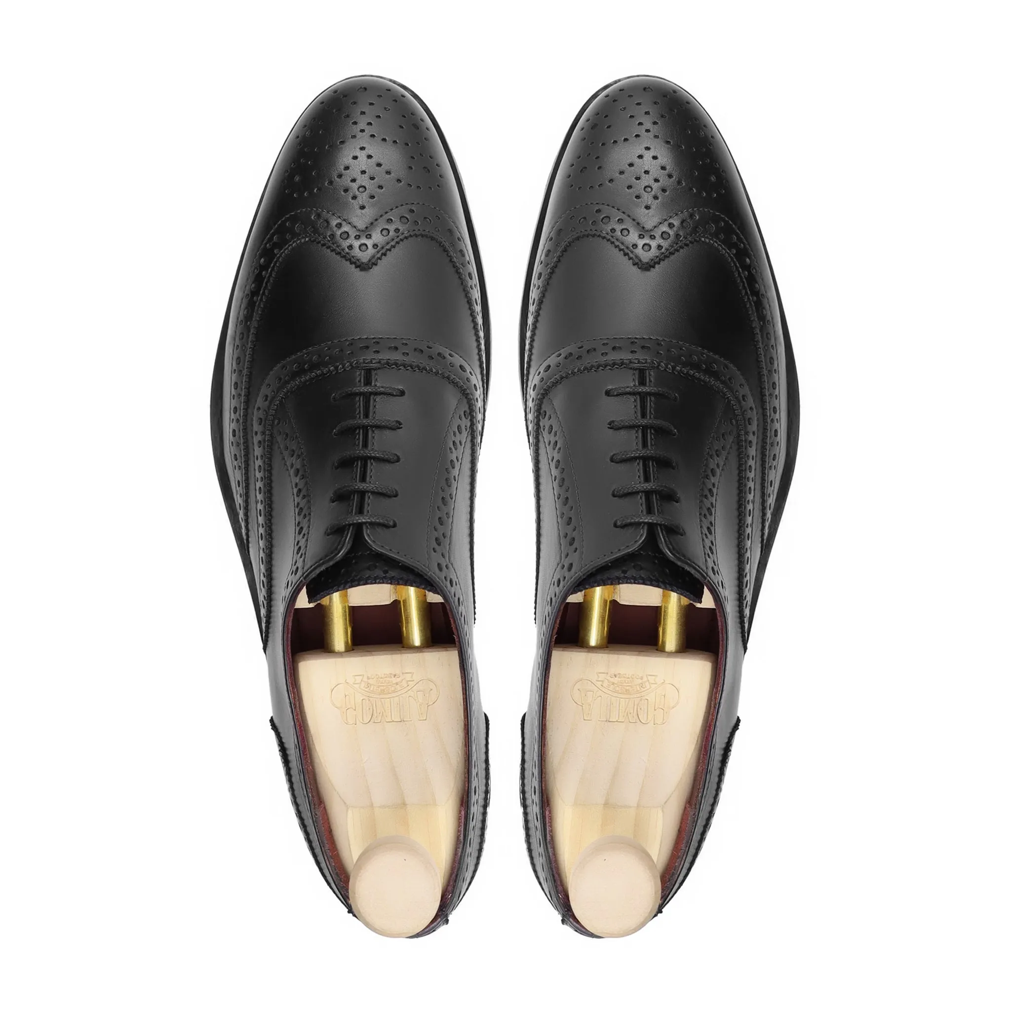 Seyles - Men's Black Calf Leather Oxford Shoe