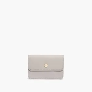 Sherborn Compact Wallet - Saffiano Leather - Light Grey