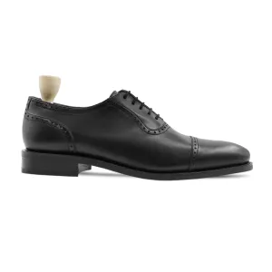 Skon - Men's Black Calf Leather Oxford Shoe