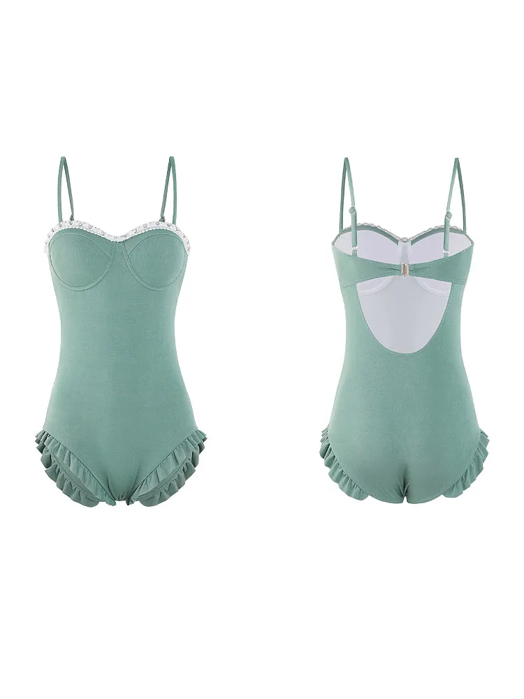 Summer Breeze One Piece Swimsuit with Cardigan