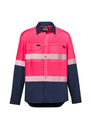 Syzmik ZW470 Mens HiVis Outdoor Segmented Tape L/S