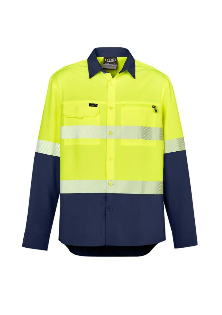 Syzmik ZW470 Mens HiVis Outdoor Segmented Tape L/S