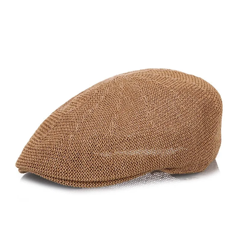 TEEK - Beret Straw Mesh Beret Hat