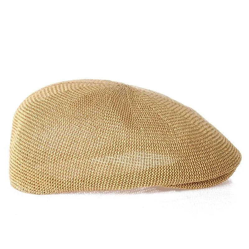 TEEK - Beret Straw Mesh Beret Hat