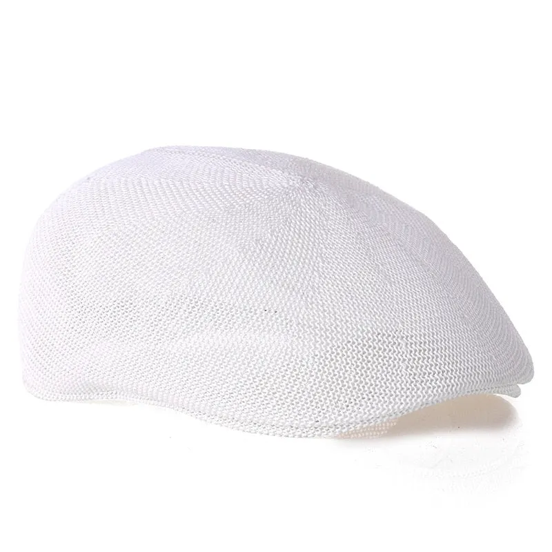 TEEK - Beret Straw Mesh Beret Hat