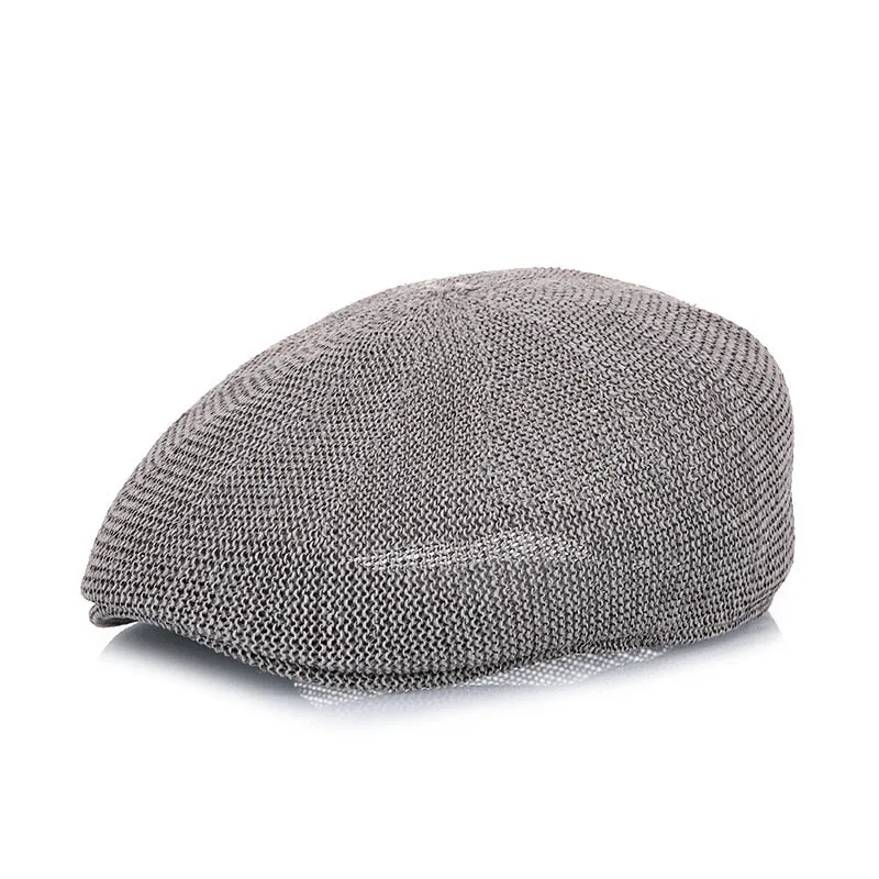 TEEK - Beret Straw Mesh Beret Hat