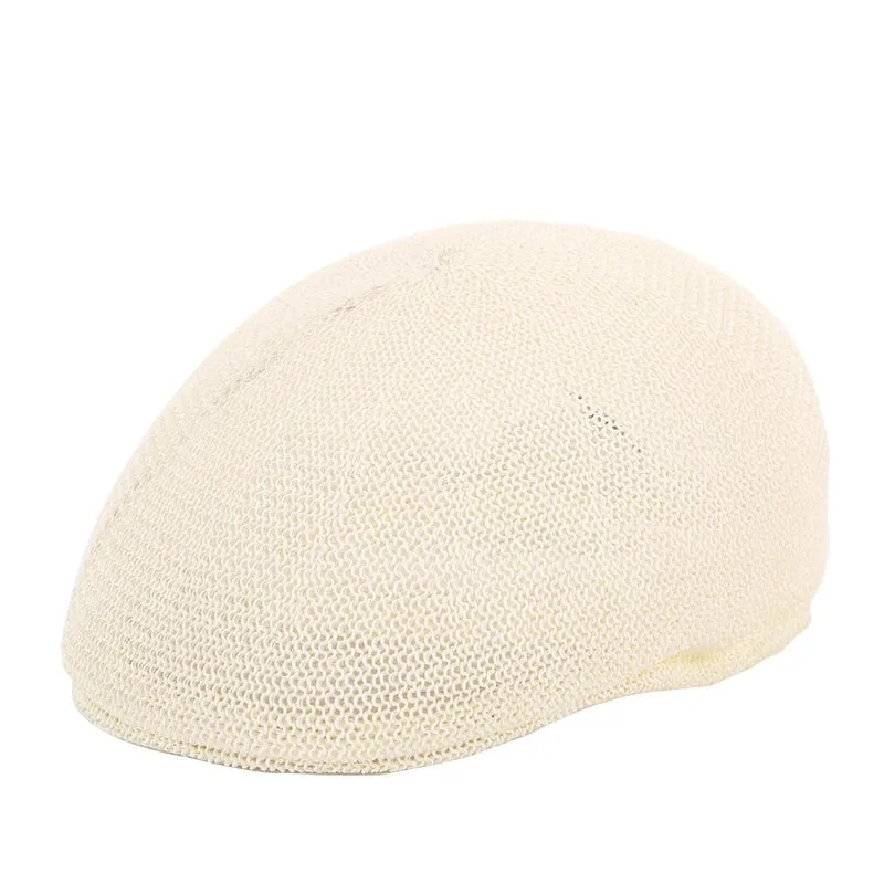 TEEK - Beret Straw Mesh Beret Hat