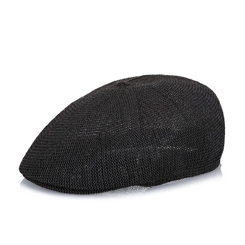 TEEK - Beret Straw Mesh Beret Hat