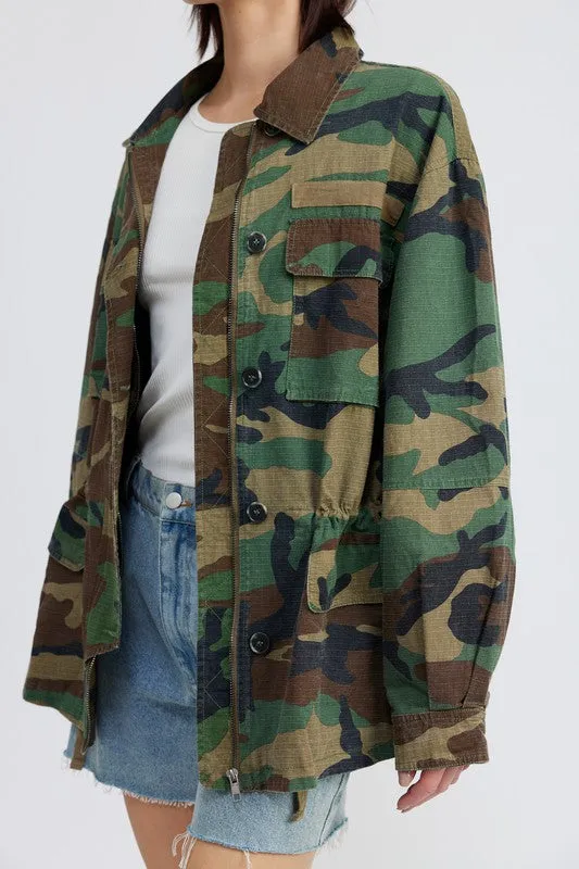 TEEK - CAMO OVERSIZED JACKET