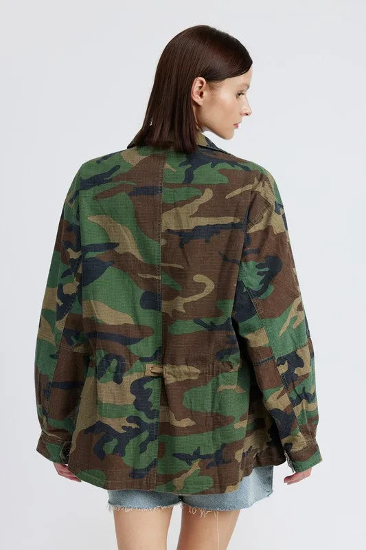 TEEK - CAMO OVERSIZED JACKET