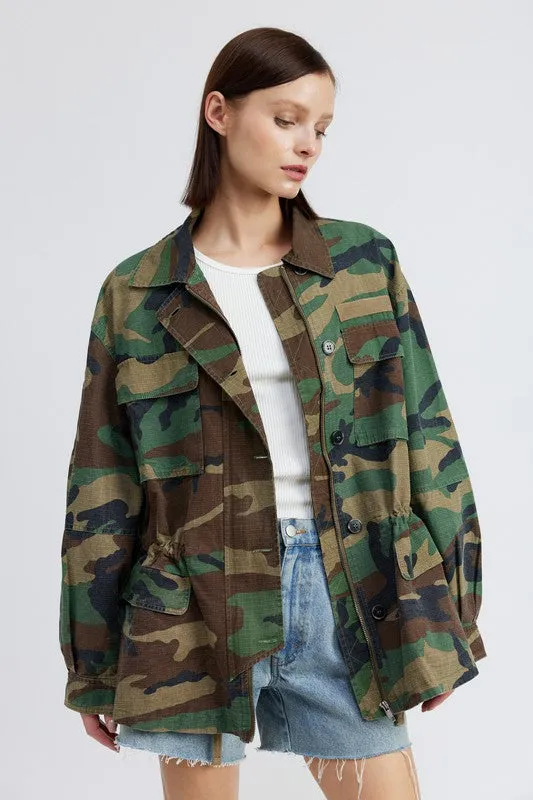 TEEK - CAMO OVERSIZED JACKET