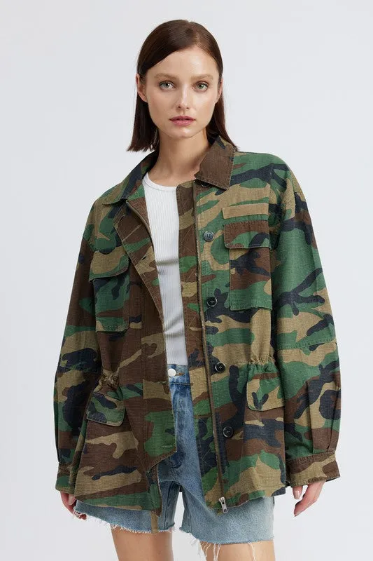 TEEK - CAMO OVERSIZED JACKET