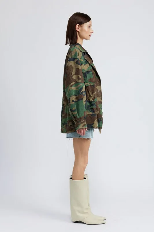 TEEK - CAMO OVERSIZED JACKET