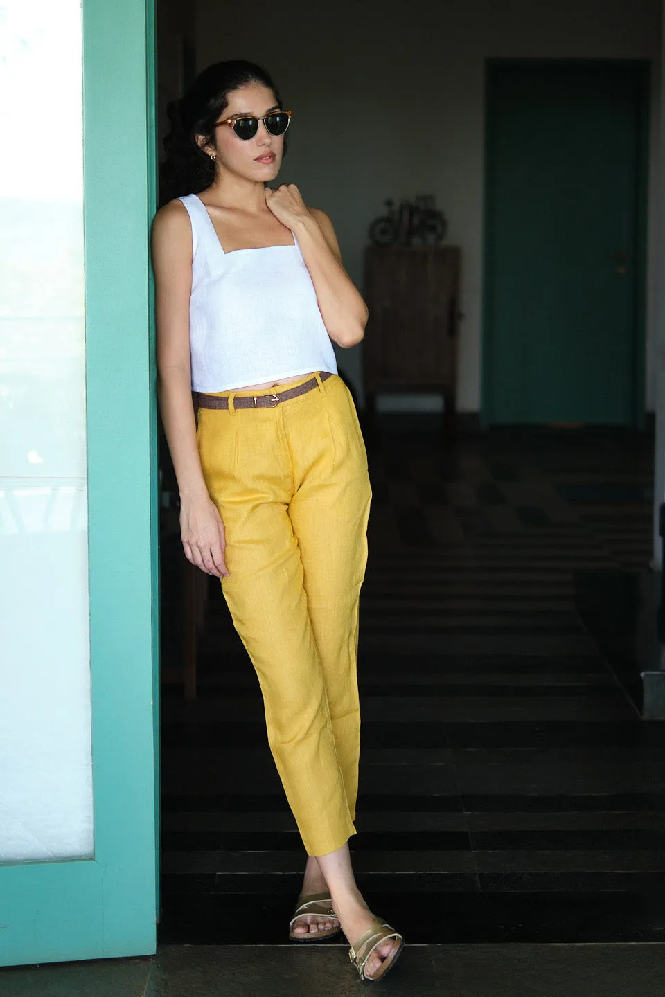 The Linen Crop Tank