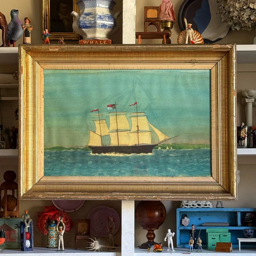 The Ship 'North Carolina' -Original Watercolor Painting