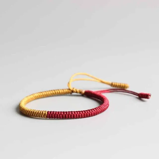 Tibetan Lucky Rope Lama Braided Knot Bracelet