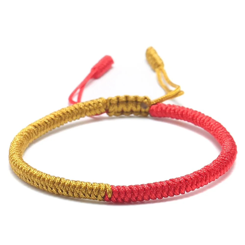 Tibetan Lucky Rope Lama Braided Knot Bracelet