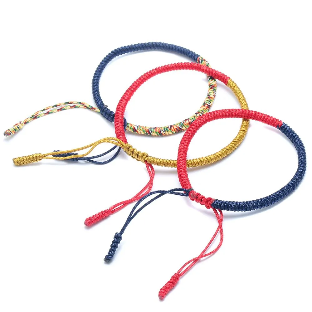 Tibetan Lucky Rope Lama Braided Knot Bracelet