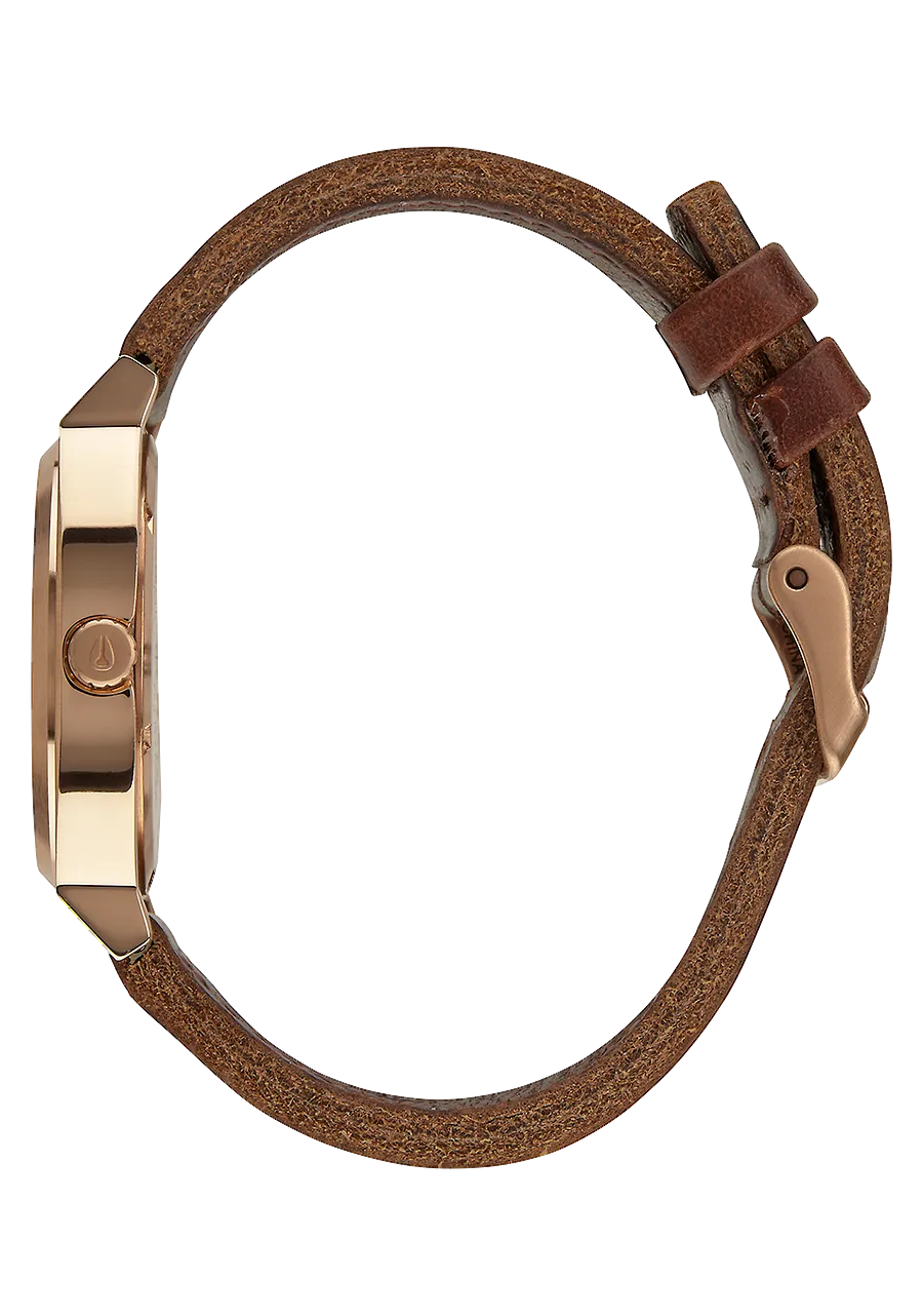 Time Teller - Rose Gold / Gunmetal / Brown