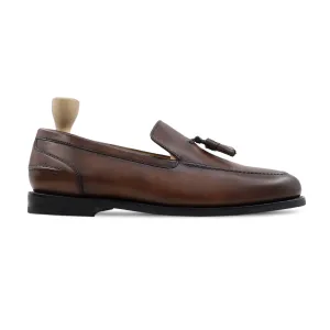 Tribov - Men's Brown Patina Calf Leather Loafer