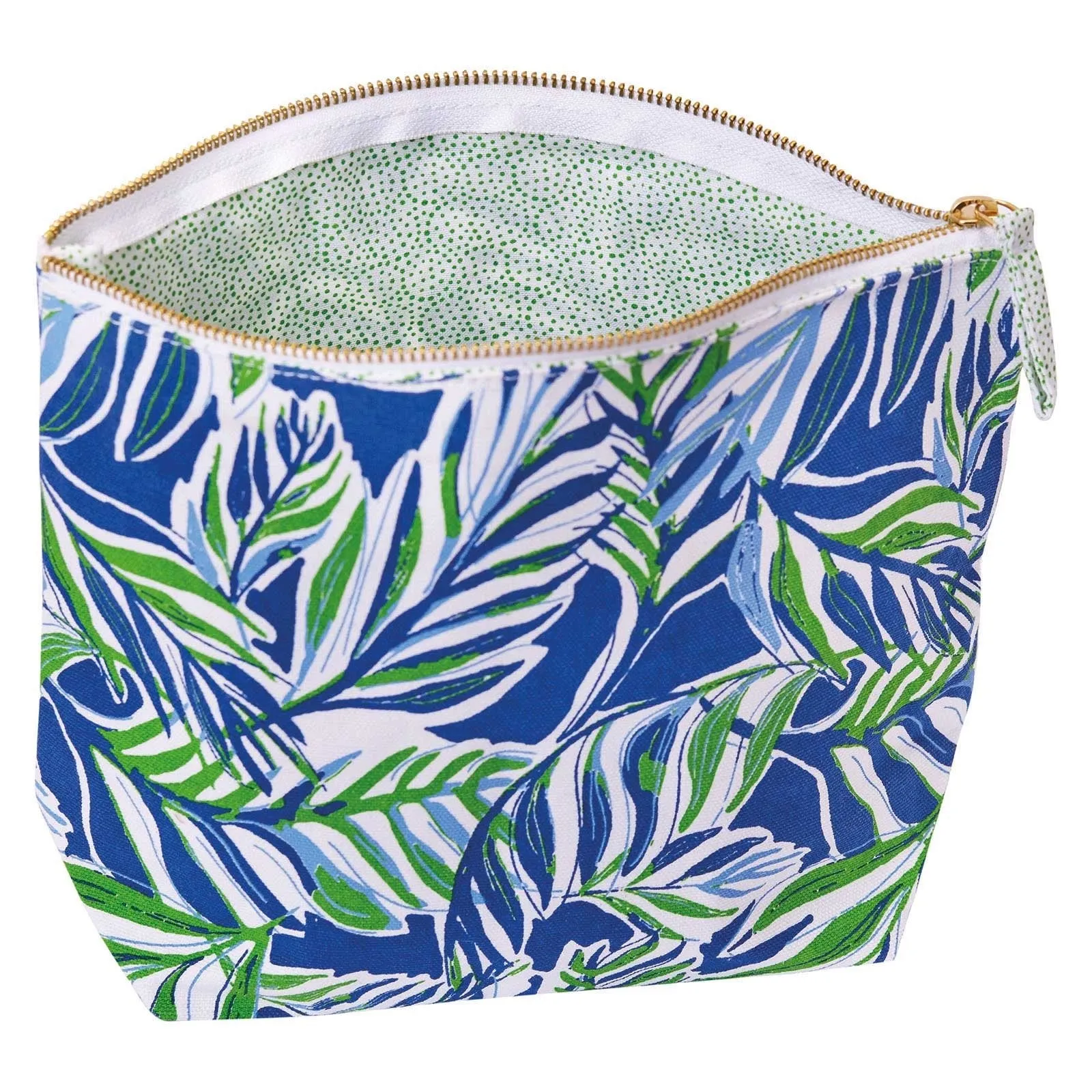 Tropic Navy Green Large Relaxed Pouch